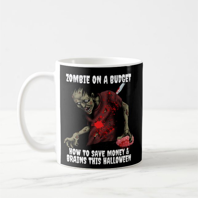 Taza De Café Zombie En Una Halloween Presupuestaria (Izquierda)