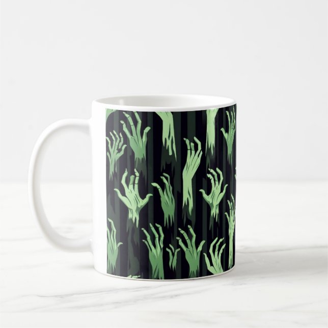 Taza De Café Zombie Hands Mug (Izquierda)