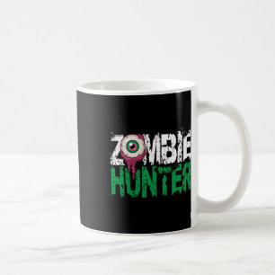 Taza De Café Zombie Hunter Halloween Shirte Cute Con Un Hun Ojo