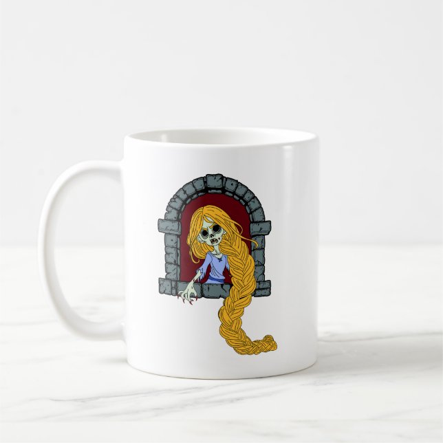 Taza De Café Zombie Rapunzel (Izquierda)
