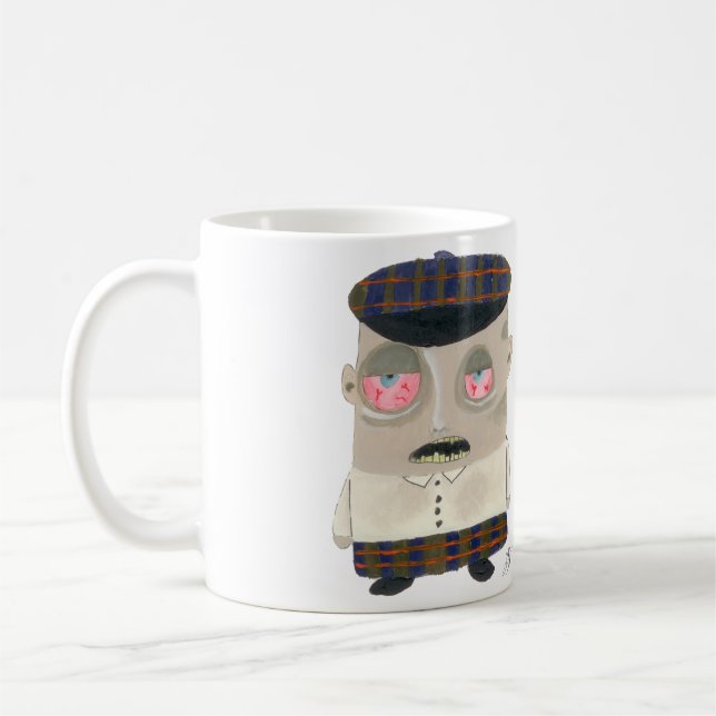 Taza De Café Zombie Scotsman (Izquierda)