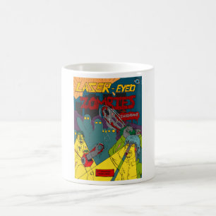 Taza De Café Zombies con ojos láser con música de chainsaws