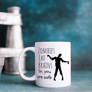 Taza De Café Zombies Divertidos Comen Cerebros