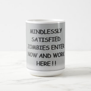 Taza De Café Zombis Coffee Mug, Satisfechos Sin Duda
