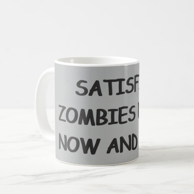 Taza De Café Zombis sin pensar satisfechos (Anverso izquierdo)