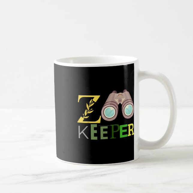 Taza De Café Zookeeper Animales Zoo Wildlife Love Safari Hallow (Derecha)