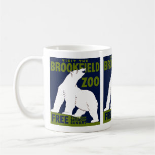 Taza De Café Zoológico de Brookfield, Poster del Programa Feder