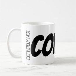 Taza De Café Zoom Meeting Tea Mug "¡Definitivamente no CAFÉ!"