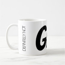 Zoom Meeting Tea Mug "¡Definitivamente no GIN!"