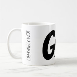 Taza De Café Zoom Meeting Tea Mug "¡Definitivamente no GIN!"
