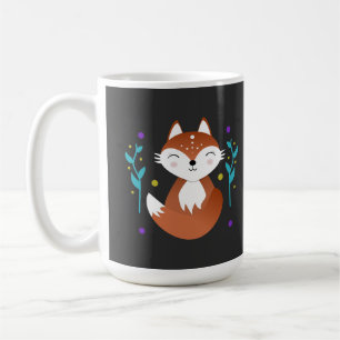 Taza De Café Zorra nocturna meditando en la noche