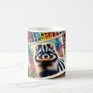 Taza De Café Zorrilla in Watercolor 020924AREF112 - Watercolor