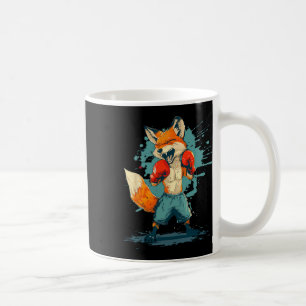 Taza De Café Zorro Boxeador Con Guantes De Boxeo Kickboxing Div