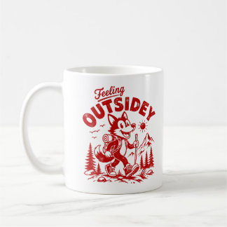 Taza De Café Zorro caminando de dibujos animados vintage sintié