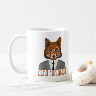 Taza De Café Zorro cero le da humor