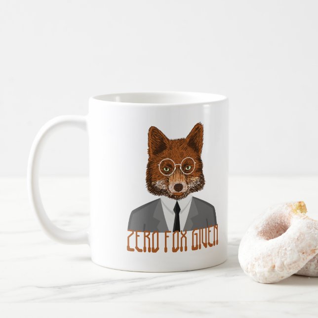 Taza De Café Zorro cero le da humor (Con donut)