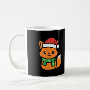 Taza De Café Zorro de Santa con Bufanda