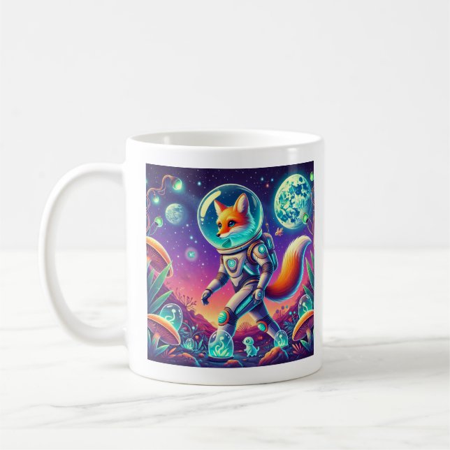 Taza De Café Zorro espacial (Izquierda)
