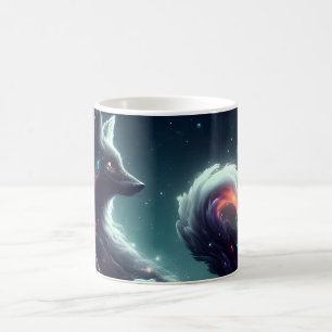 Taza De Café Zorro Espiritual Fantástico de Luz Estelar Cósmica