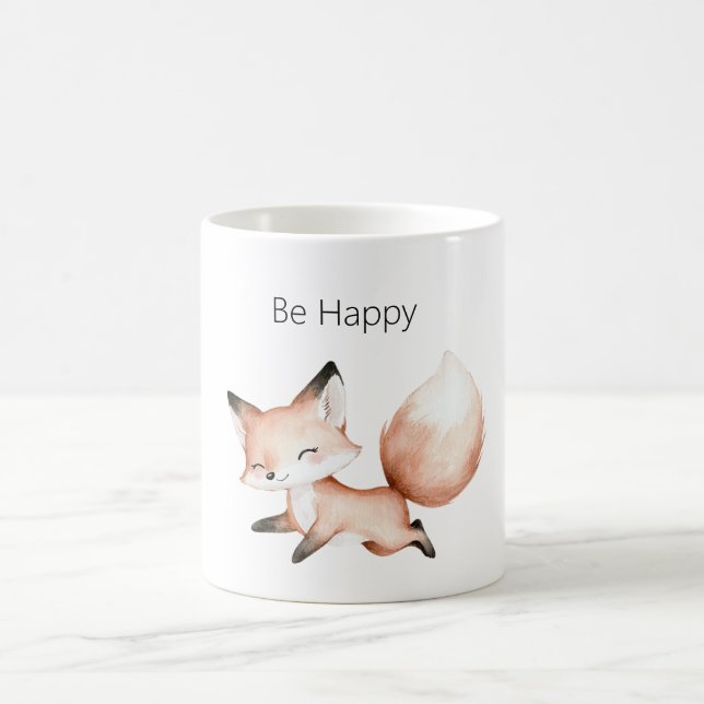Taza De Café Zorro Feliz (Centro)