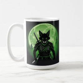 Taza De Café Zorro negro de silueta