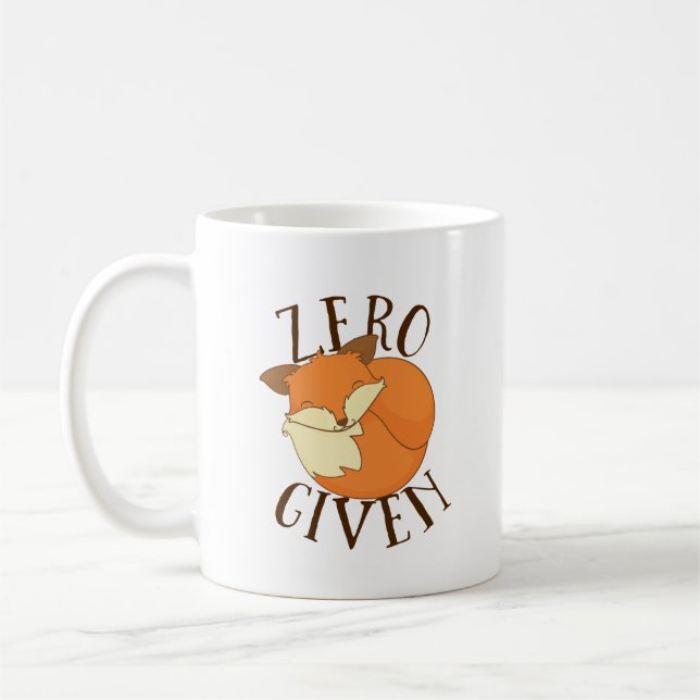 Taza De Café Zorros cero dados (Izquierda)