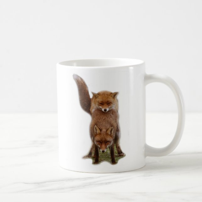 Taza De Café Zorros juguetones (Derecha)