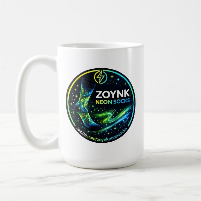 Taza De Café Zoynk Neon Socks (Izquierda)