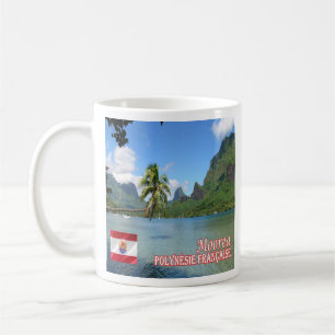 Taza De Café zPF013 COOK BAY, MOOREA, Polinesia Francesa,