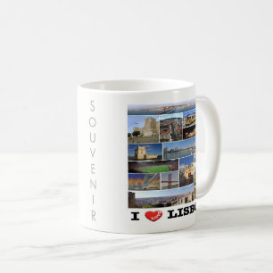 Taza De Café zPT018 LISBOA "I Love", Portugal, Europa,