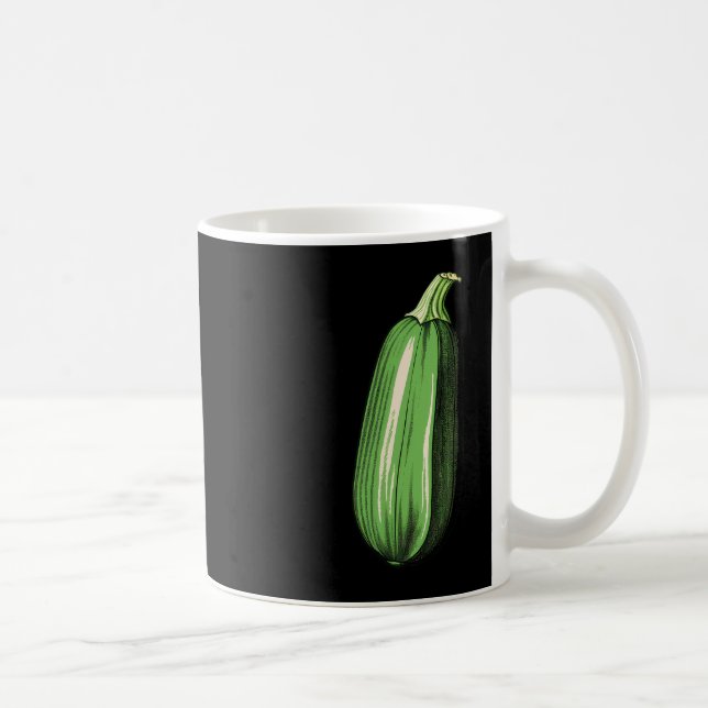 Taza De Café Zucchini Lazy Easy Funny Matando Costum Halloween (Derecha)