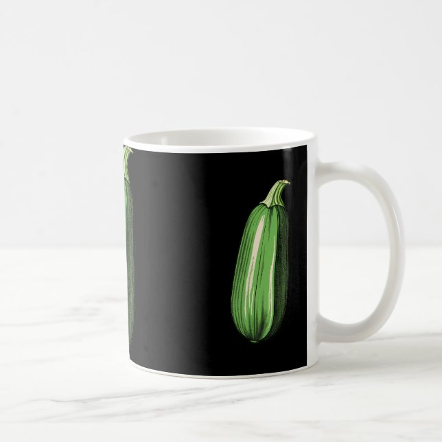 Taza De Café Zucchini Lazy Easy Funny Matando Costum Halloween (Derecha)