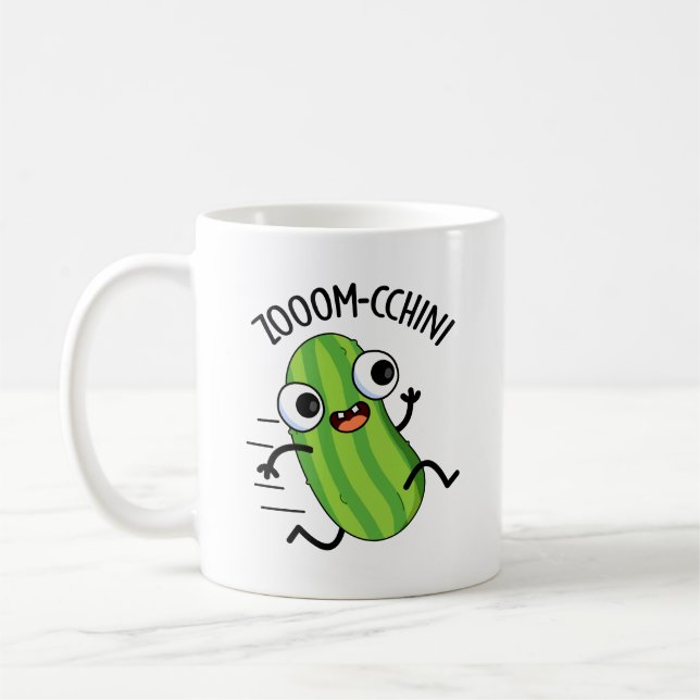 Taza De Café Zucchini Pun Funny (Izquierda)