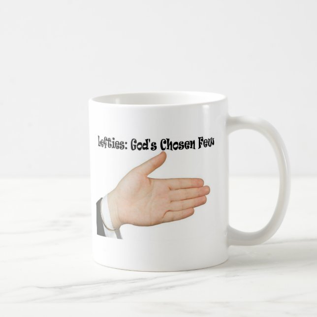 Taza De Café Zurdos: Dios elegido pocos (Derecha)