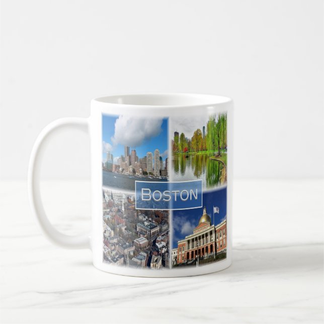 Taza De Café zUS041 BOSTON, Massachusetts, América, (Izquierda)