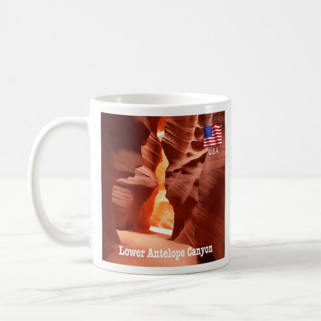 Taza De Café zUS191 ANTELOPE CANYON, Arizona, América, (Izquierda)