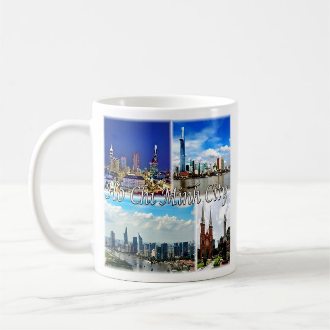 Taza De Café zVN013 HO CHI MINH City SAIGON, Mosaic, (Izquierda)
