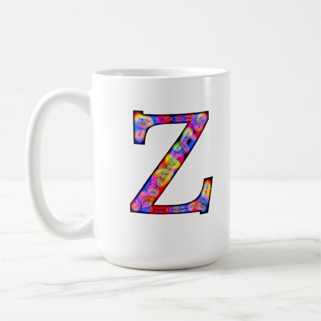 Taza De Café Zz iluminó el monograma (Izquierda)