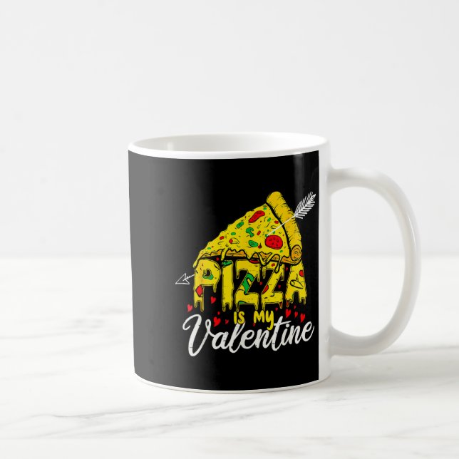 Taza De Café Zza Is My Valentine Day Hearts Eat Food Boys  (Derecha)
