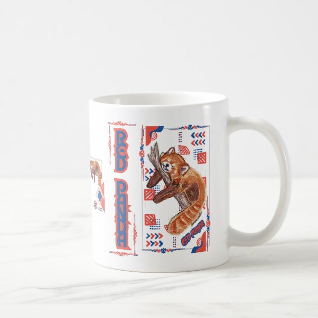 Taza De Café "Zzz" RED PANDA (Derecha)