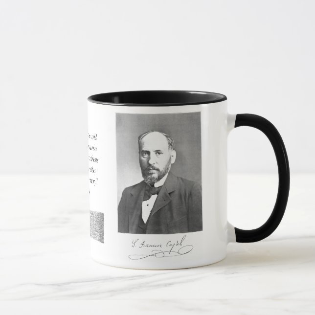 Taza de Cajal con la célula de Purkinje (Derecha)