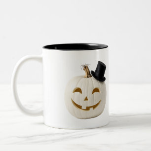 Taza de calabaza con sombrero de copa minimalista