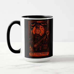 Taza de calabaza Rock ’N Roll – Carta Tarot Gótica