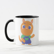 Taza de canguro lindo