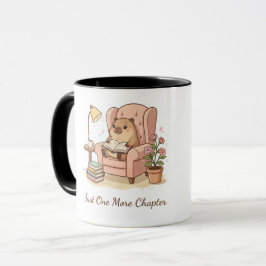 Taza de capibara lindo leyendo – solo un capítulo 