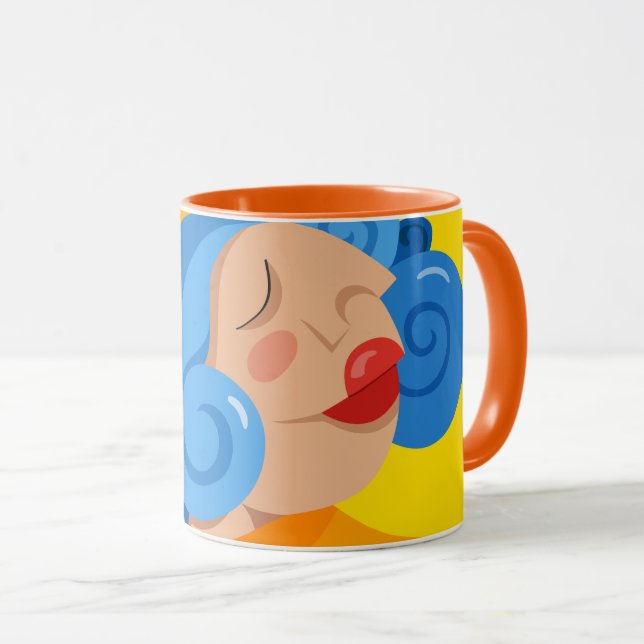 Taza De cara el sol (Anverso derecho)