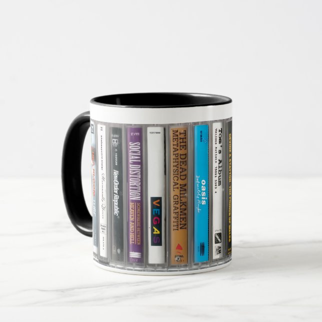 Taza de cassette de rock alternativo (Anverso izquierdo)