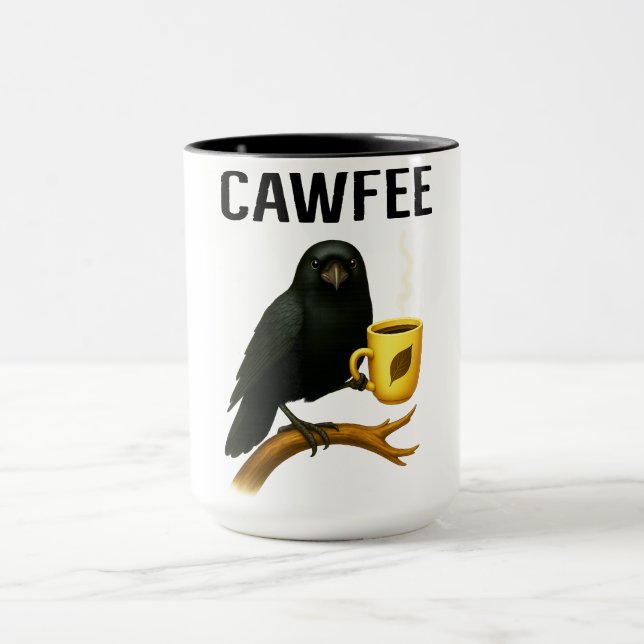 Taza de Cawfee Divertida para Amantes de las Aves  (Centro)