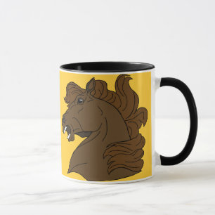 taza de cerámica cabezas de caballo