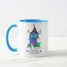 Taza de cerámica - Camino a la casa de un amigo